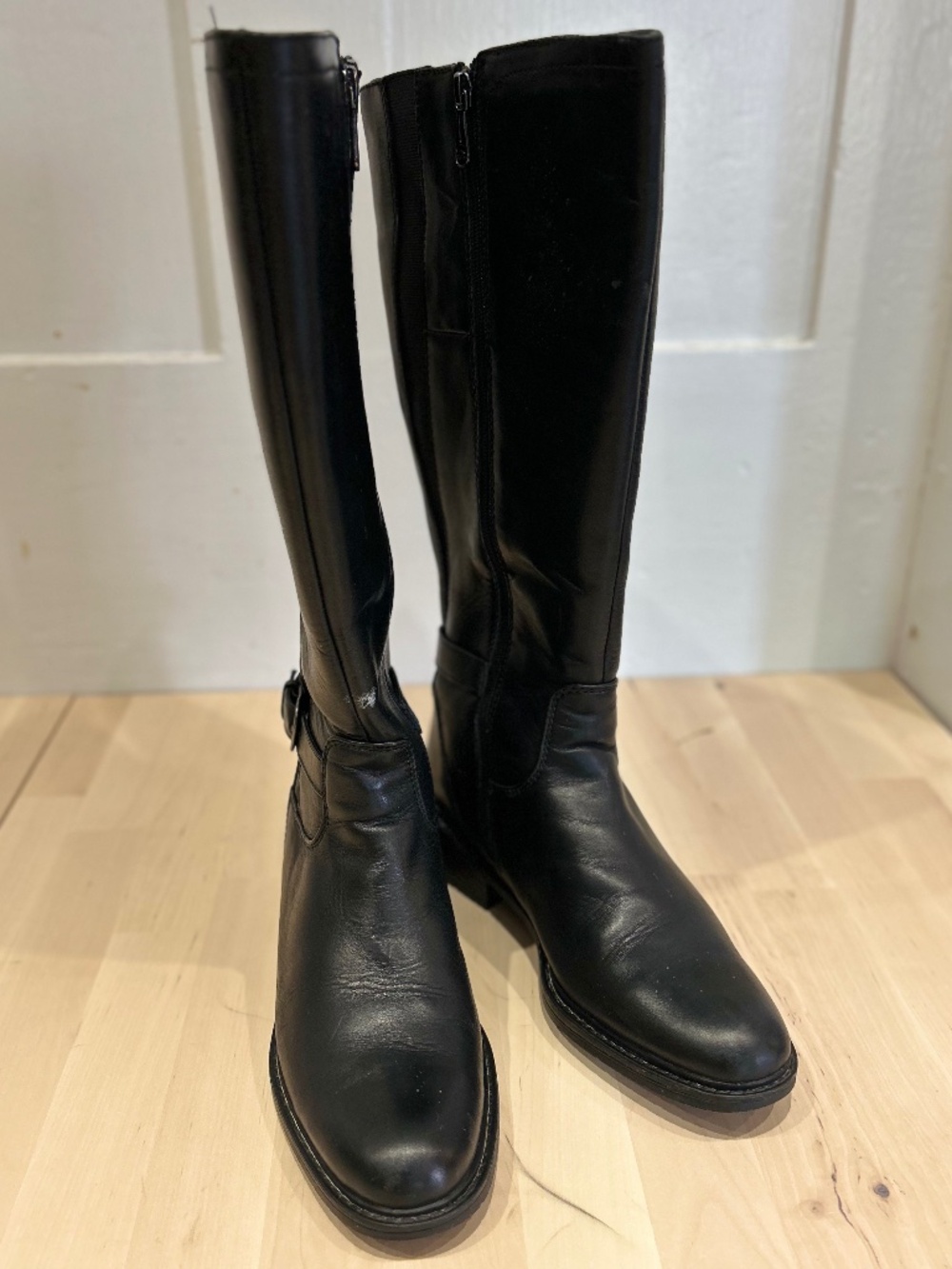 Perfect for Fall! Leather Tall Boot – Wide Calf, Water Resistant